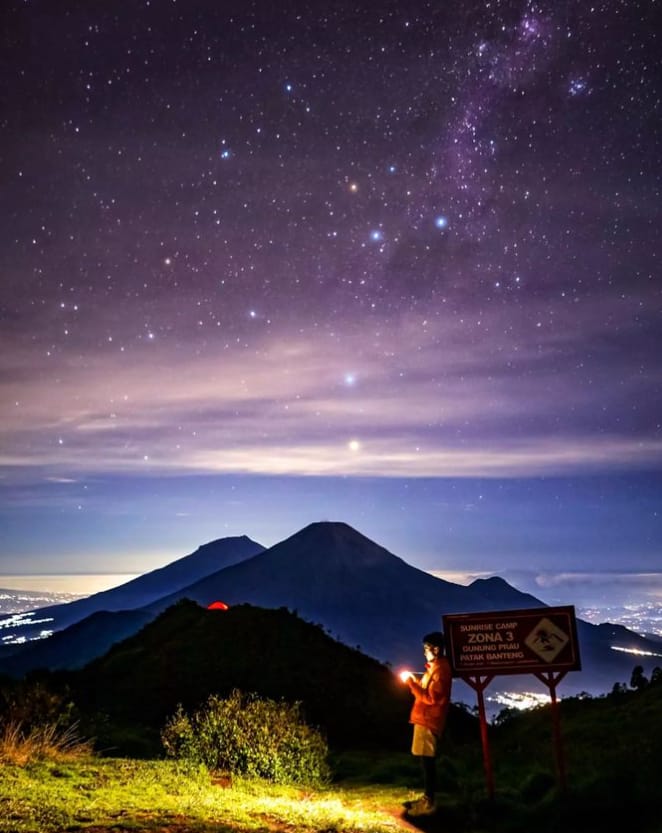 milky way gunung prau